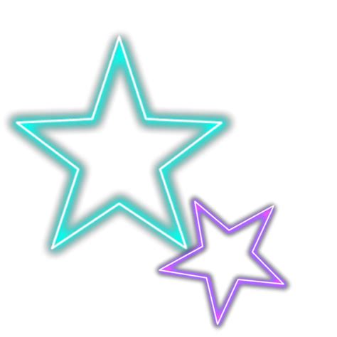 18 Star Neon Png