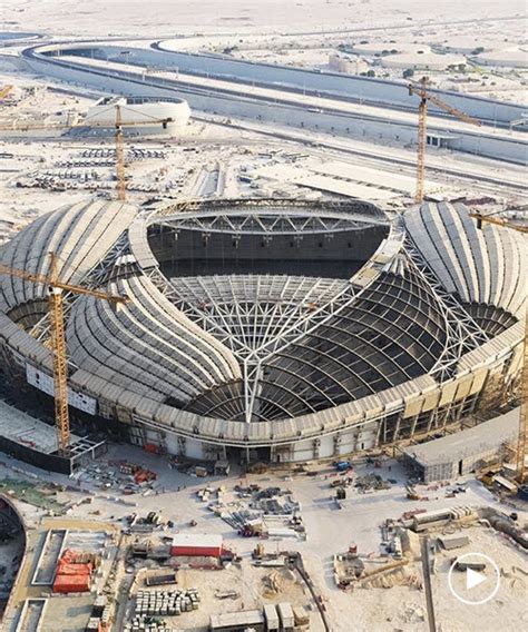 Zaha Hadid Designed Al Wakrah Stadium Nears Completion In Qatar