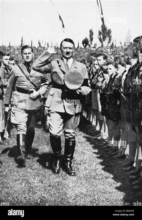 Hitler During A Party Congress Of The Nsdap 1934 Stock Photo Royalty