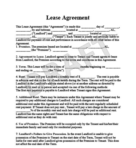 Before a lease agreement is drawn up, the tenant will usually view the space and deem it acceptable to their living standards and make a verbal offer to the. The Advantages You Get By Using a Sample Lease Agreement ...