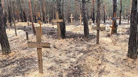 Video At Least 440 Unmarked Graves Found In Recently Liberated