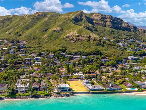 Large Lanikai Oceanfront Parcel Hawaii Luxury Homes Mansions For