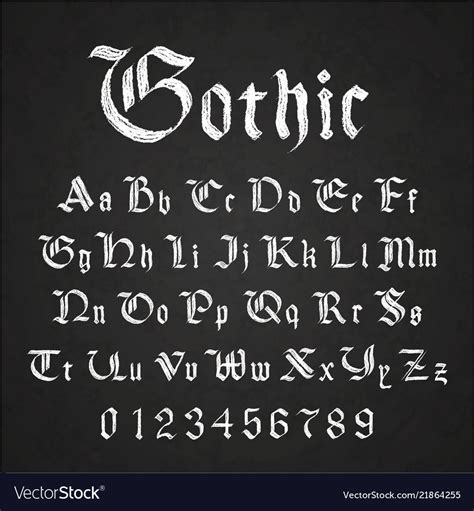 Gothic Alphabet Svg Old English Font Svg Blackletter Svg
