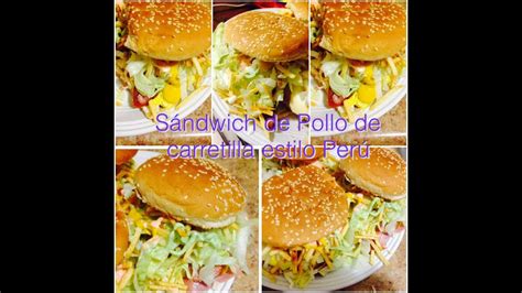 Sándwich De Pollo Carrito Sandwichero Youtube