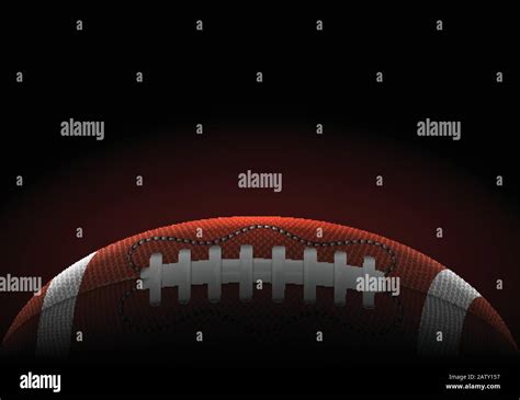 American Football Ball Banner Stock Vector Image And Art Alamy