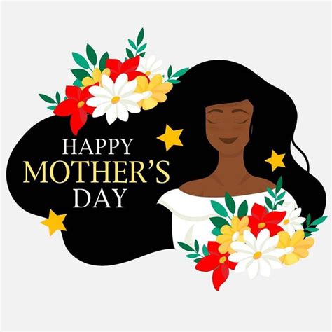 African American Happy Mothers Day Images Printable Template Calendar