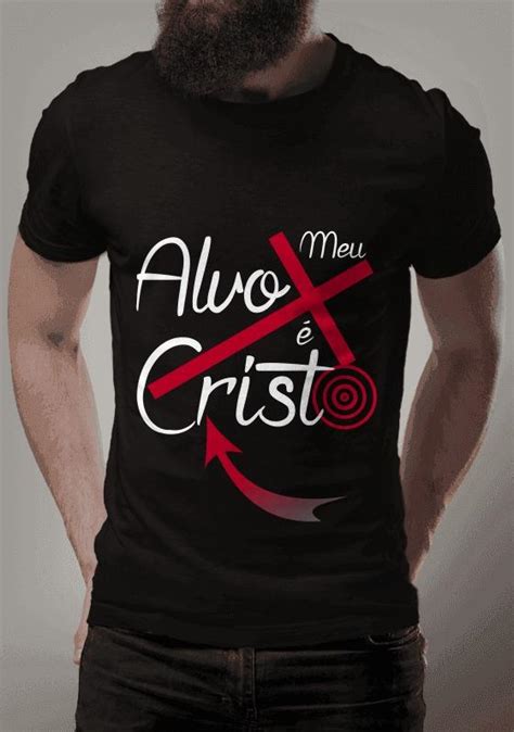 T Shirt Estonada Meu Alvo é Cristo R5843 Em Artcor Designer G´rafico