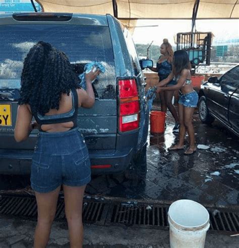 photos meet the s xy slay queens washing cars in booty shorts