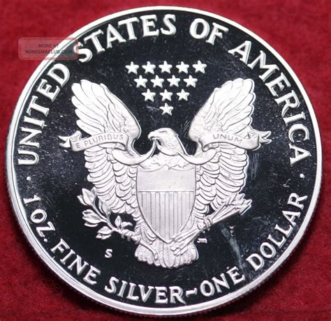 Uncirculated 1987 S Proof Silver American Eagle Dollar Sh