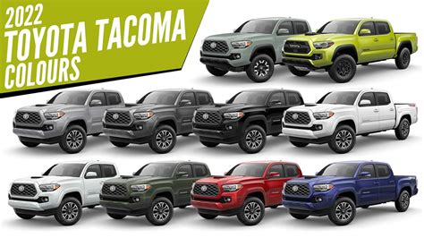 2022 Toyota Tacoma All Color Options Images Autobics
