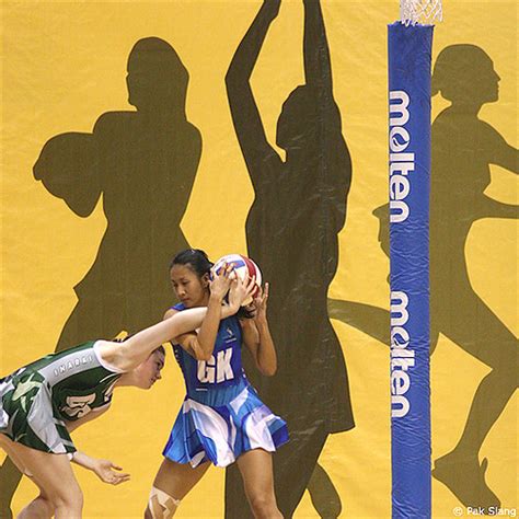 Netball The Huge Poster Of Printed Netball Players Silhou Flickr