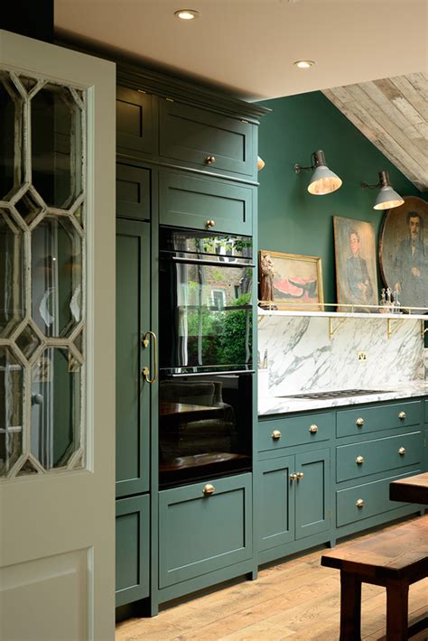 Use hot water and some vinegar. Two Beautiful Green Kitchens You HAVE to See - Swoon Worthy