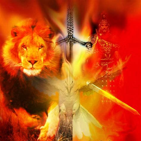 Lion Of Judah Holy Spirit Dove Sword Of The Spirit Prophetic Art El