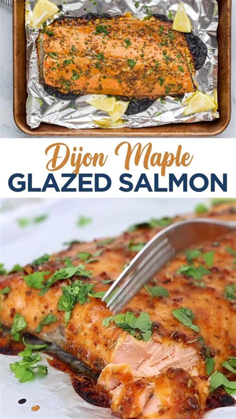 Dijon Maple Glazed Salmon Recipe