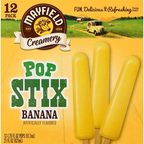 Banana Pop Stix Pk Mayfield Dairy Farms