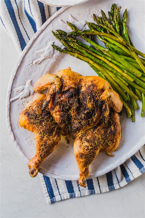 Subscribe for recipes and news. Easy Oven Roasted Whole Chicken with Asparagus & Saffron Rice
