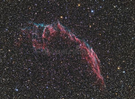 The Veil Nebula A Supernova Remnant Stock Illustration Illustration