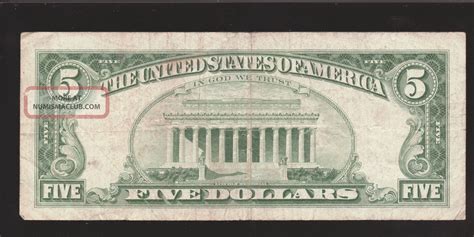 1963 5 United States Note Circulated Usa