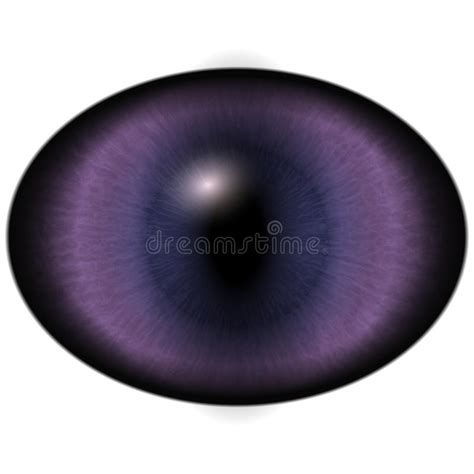Isolated Red Purple Eye Monster Eye With Striped Iris And Dark