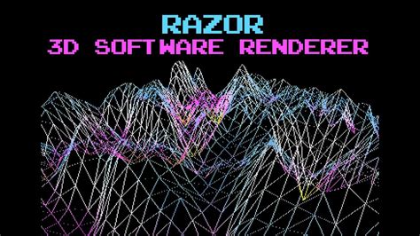 3d Software Renderer From Scratch In C Razor Demo Youtube