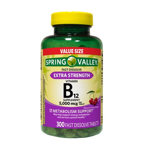 Buy Spring Valley Extra Strength Vitamin B12 Fast Dissolve Tablets