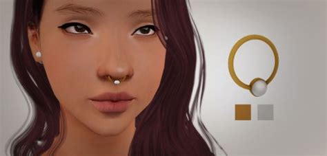 Pin By Aaliyah Scott On The Sims 3 Cc Accessories Nose Ring Sims Cc
