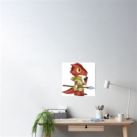 Tiny Kobold Cute Dandd Adventures Poster For Sale By Kickgirl Redbubble