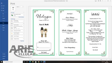 Download Undangan Pernikahan Word Imagesee Riset