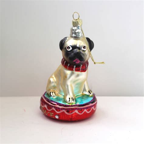 We think you'll agree, it's not quite christmas until you've decorated the tree. colourful kitsch pug glass christmas decoration by posh ...