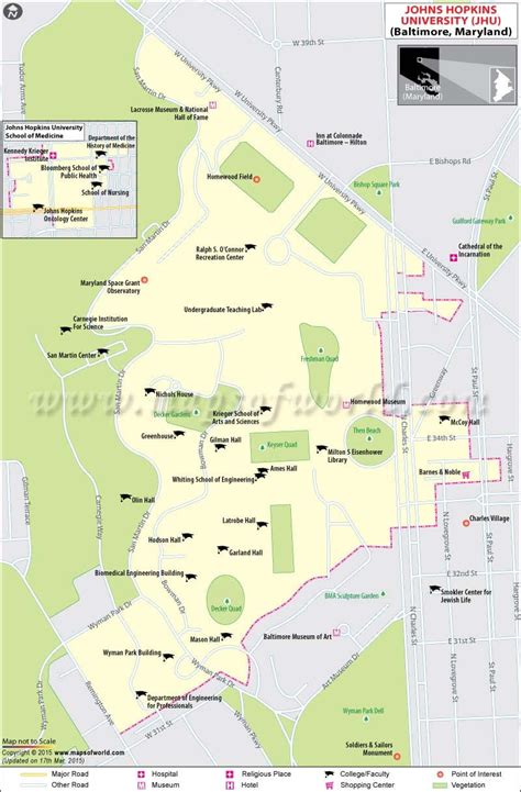 Johns Hopkins University Campus Map Map