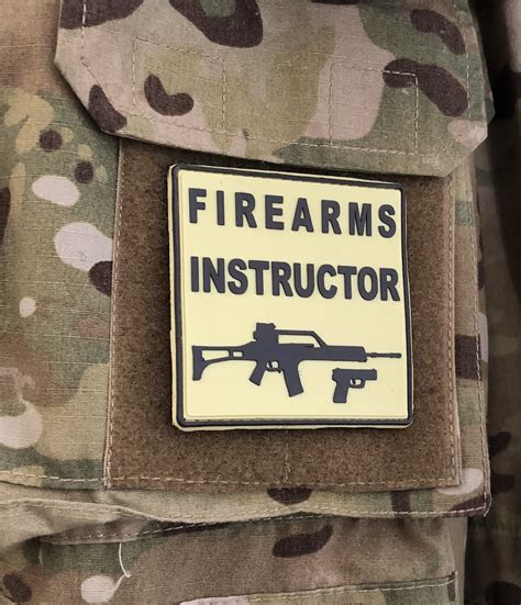 3d Rubber Patchfirearms Instructor Moralefun Patches Patch Werk