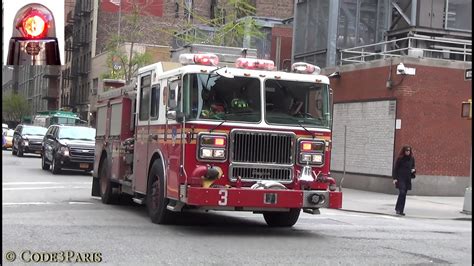 Fdny Engine 3 Responding From Quarters Youtube