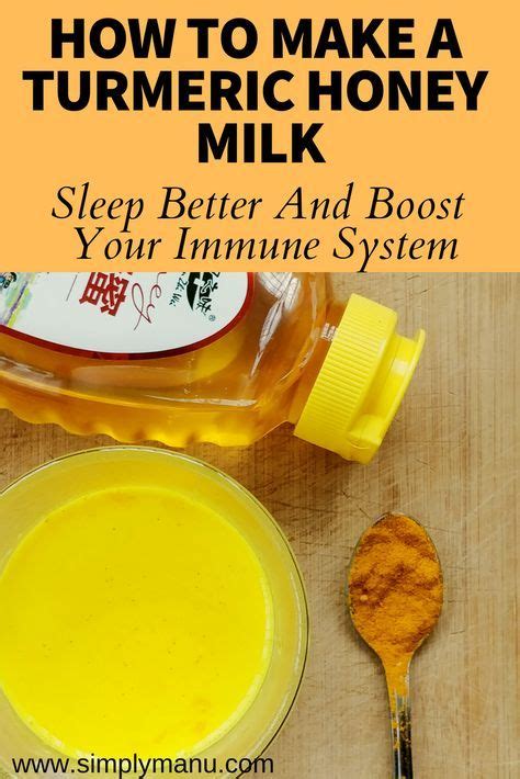 Turmeric Honey Milk Has Been Used For Many Years To Help Promoting Good