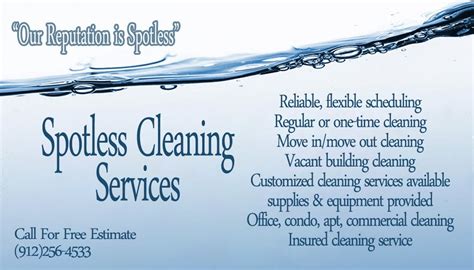However, cleaning services are not just about cleaning. Elegant Images by Mandy: Business Cards for "Spotless ...