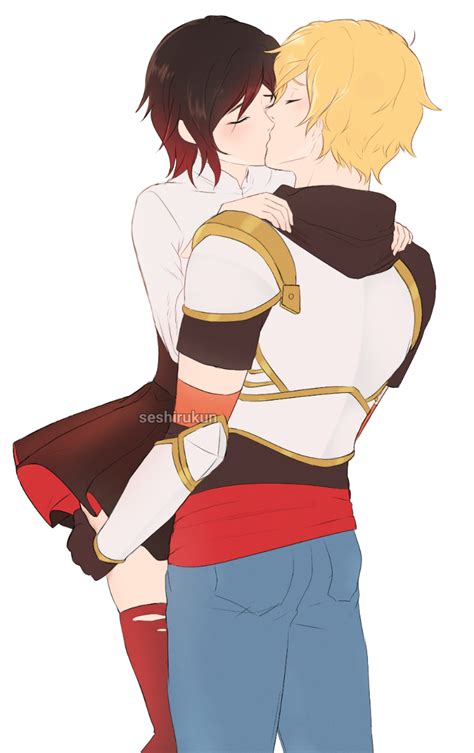 Lancaster Kiss Rwby Ruby X Jaune By Seshirukun On Deviantart