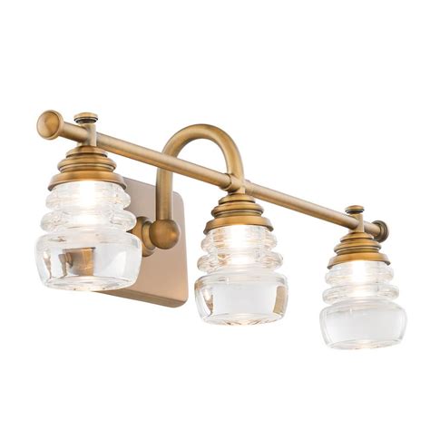 Wac Lighting Rondelle Aged Brass Led Vanity Light Bar And Wall Sconce