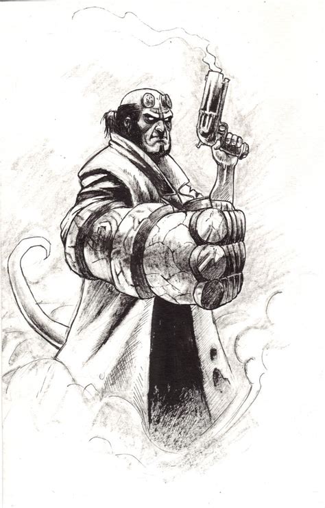 Hellboy Sketch By Arminozdic On Deviantart
