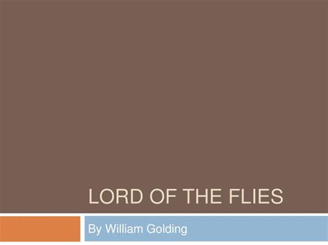 Ppt Lord Of The Flies Powerpoint Presentation Free Download Id1012234