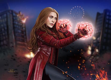 Scarlet Witch Full Power Mode Wallpaper Hd Superheroes 4k Wallpapers