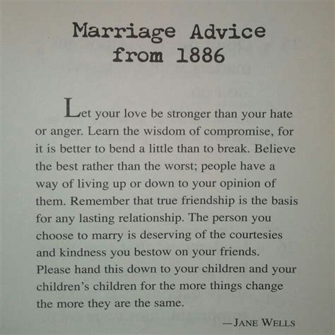 See more ideas about marriage advice, marriage, quotes. Marriage advice from 1886. Not just marriage advice but ...