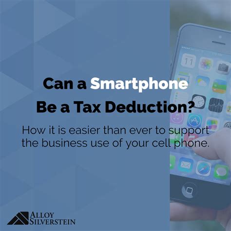Can A Smartphone Be A Tax Deduction Alloy Silverstein