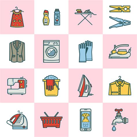 1292 x 1330 png 2029 кб. Free Laundry Room Linear Icons — Free Design Resources
