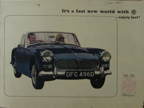 Mg Midget Mark Iii Color Sales Brochure