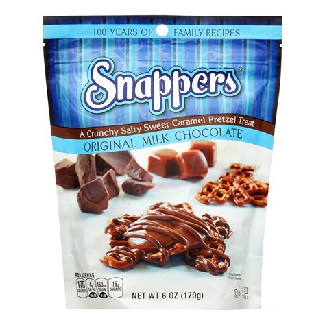 Snappers Chocolate And Caramel Pretzel Treat 6 Oz