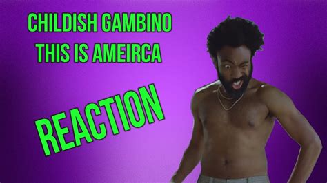 this is america reaction youtube