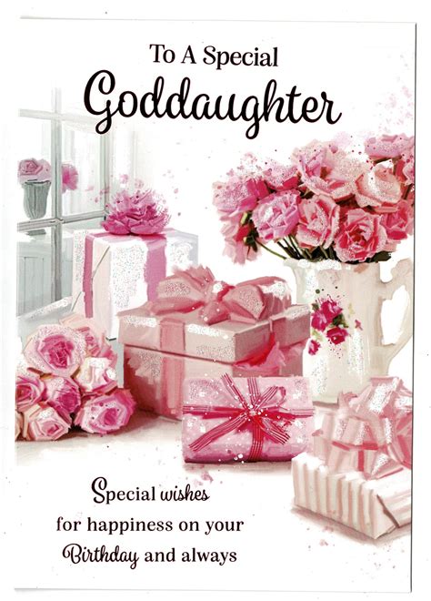 Goddaughter Birthday Card To A Special Goddaughter With Love Ts
