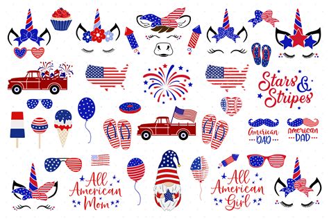 Download 4th of July Bundle SVG Cut Files