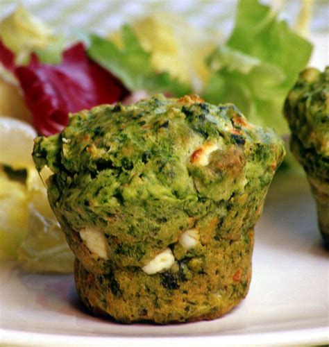 Muffins aux épinards et à la feta Recette