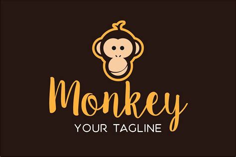 Monkey Logo Vector การออกแบบโลโก้