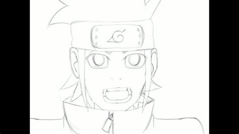 Konohamaru Sarutobi Naruto Character Face Drawing Practice